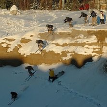 F&ouml;rsta sn&ouml;fallet f&ouml;r s&auml;songen. Foto: Alex. &Aring;kare: Nils Forsberg.