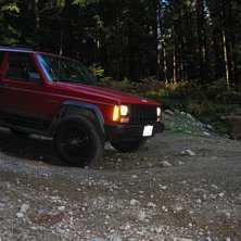 Haer aer vaar Jeep Cherokee, som aer till salu..