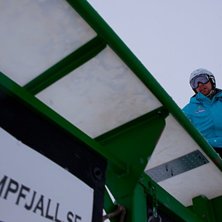 Testk&ouml;rning av ny Regnb&aring;gen 12 m och &ouml;vriga del. Foto: Micke Eldborn. &Aring;kare: Nils &Aring;slund.