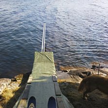 Byggde ett rail och en ramp f&ouml;r att leka lite...o. Foto: fredrik blom.