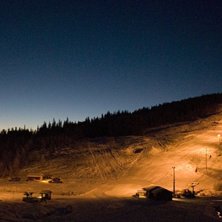 Solnedgang en f&oslash;rjulskveld
Bildet tatt i ettermid.
