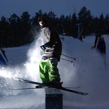 K&ouml;r lite box med sprut sn&ouml;.. Foto: erik larsson. &Aring;kare: jens fasth.
