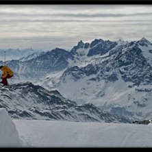 Parken i Cervinia  . Foto: Adam Jonsson. &Aring;kare: Robin Ljungqwist.