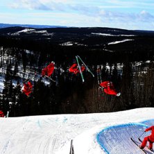 Andreas drar en dubbel. Foto: Viktor Karlsson. &Aring;kare: Andreas Sj&ouml;beck.