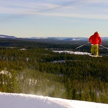 n&aring; hopp. Foto: Pappa. &Aring;kare: Jag.