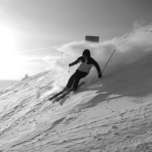 &Aring;kte ut p&aring; kalfj&auml;llet i Trysil efter lite puder. Foto: Alexander H&ouml;ckert. &Aring;kare: Jakob Andersson.