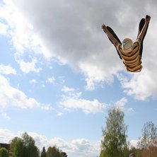 Jag testa om det gick att &aring;ka uppochner med min l. Foto: Sven bogg. &Aring;kare: Jonathan Liljedal.