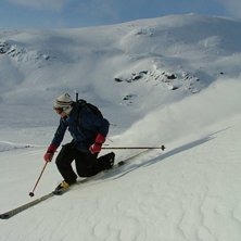 vi tog en tur bort fr&aring;n pisterna och hittade n&aring;g. Foto: Henrik Karlsson. &Aring;kare: Klas Tigerstr&ouml;m.