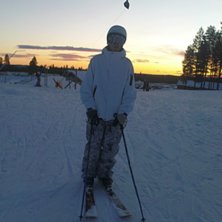 En chill dag i december. Beautiful sky, huh?. Foto: Ok&auml;nd.