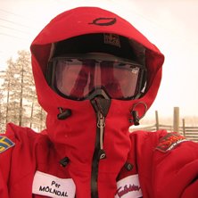 En kall dag ute i liften. Foto: Per Malmberg. &Aring;kare: me.