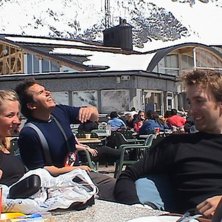 En fin dag i solen med fransk v&auml;nner. Foto: Jeremy. &Aring;kare: marte, olof o olsa.