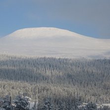 Vid nordliftarna p&aring; Idre fj&auml;ll, utsikt mot St&auml;d. Foto: Anton.