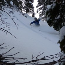 Gick att hitta en del djupsn&ouml; i kanada trots en d. Foto: Emma Ljunggren. &Aring;kare: Rickard Ljunggren.