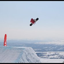 100-meters hoppet under freeride veckan.. Foto: Petter Persson. &Aring;kare: -ll-.