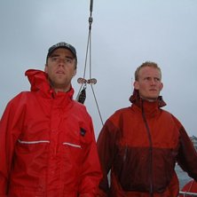 En regnig dag p&aring; v&auml;stkusten.. Foto: Christian ??. &Aring;kare: Jag och Johan.