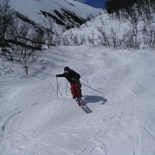 Johan &aring;ker puckel i Susarb&auml;cken.. Foto: Mikael J&ouml;nsson. &Aring;kare: Johan Paulsson.