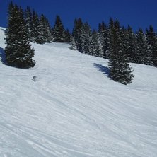 Under Sunliner liften i Saalbach/Hinterglemm. Foto: Vet ej. &Aring;kare: Morgan.