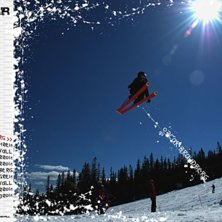 Staduim Big Air T&auml;vlingen p&aring; ski rock. Foto: Carolina person. &Aring;kare: Oskar Brandberg.