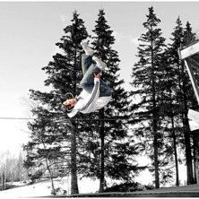 Sideflip me en liten grab p&aring;.. Foto: Annelie Eriksson. &Aring;kare: Jag.