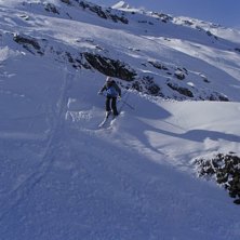 Organiserad offpist X5. Foto: Bj&ouml;rn Holmgren. &Aring;kare: Agnes Holmgren.