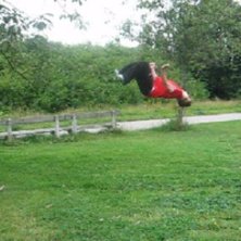 Back flipp. Foto: P-O. &Aring;kare: Emil Ljungberg.