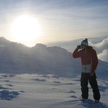 En underbar dag och s&auml;songsstart! Topptur upp p&aring;. Foto: M&aring;rten, tror jag. &Aring;kare: Fredrik Falkman.