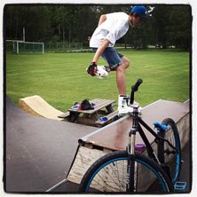 Chill dag vid rampen! :D. Foto: Adam Bj&ouml;rk. &Aring;kare: Joseph Jansson.