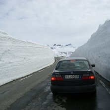 en del sn&ouml;. slutet p&aring; april. Foto: Oscar Darle.