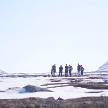 Toppturen upp p&aring; h&ouml;gra lapports toppen..