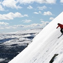 Sk&ouml;n brant i Lofsdalen. Foto: Gustav Magnusson. &Aring;kare: David Magnusson.