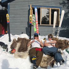 P&auml;ser i p&aring; Idre mansion!!. Foto: Joakim Estving. &Aring;kare: Erik Ud&eacute;hn ,  Lukas Ryman.
