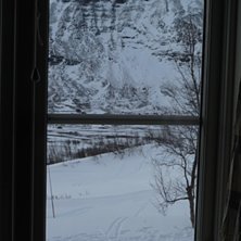 Sk&aacute;rttaklacken sett rakt norrifr&aring;n, r&auml;nnan &auml;r . Foto: tryggve tir&eacute;n.