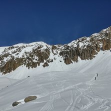 Col du passon, sista kl&auml;ttringen i den raka sn&ouml;r. Foto: Andreas Hedberg.