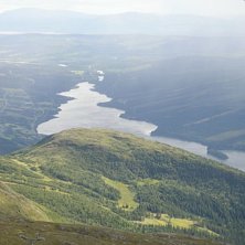 S&aring;h&auml;r underbar &auml;r utsikten n&auml;r man &aring;ker downh. Foto: David Wers&eacute;n.