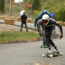 Sjuk backe, jag toppade 109 Kh/h, nytt rekord!. Foto: Ok&auml;nd Amerikan. &Aring;kare: Olle van Keppel och Fredrik Lindstr&ouml;m.