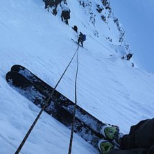 &Ouml;stra leden ner till Bj&ouml;rlings glaci&auml;r, h&auml;r &auml;. Foto: tryggve tir&eacute;n.