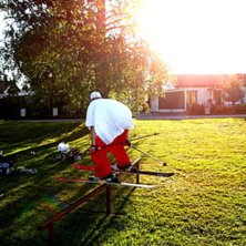 F&ouml;rsesong i lassas p&aring; kv&auml;llen. Foto: Erik Brohagen. &Aring;kare: Johan Backman.