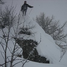 Bosse k&ouml;rde lite fel linje och landade p&aring; min sk. Foto: Nicklas Haglund. &Aring;kare: Bosse Liljefors.