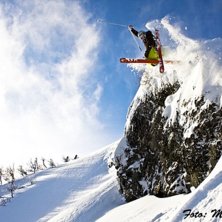 Gunte droppade en riktigt najs klippa, sk&ouml;n landn. Foto: Marcus Olsson. &Aring;kare: Gunnar Jansson.