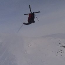 backcountry corner backflip mute. Foto: Johan Mannerztrole. &Aring;kare: Vegard Dahle.