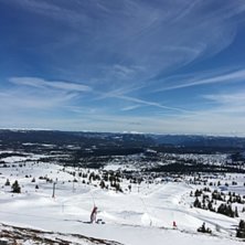 Sn&oslash; i luften
N&aring; kl 14:00 er det sn&oslash; i luften, l.