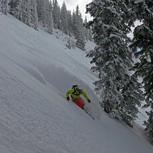 Steep and Deep!.... Foto: Robert Hortlund. &Aring;kare: Henke Liljeqvist.