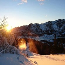 -14 og klart v&aelig;r
Kald vintermorgen med -14 og ute.