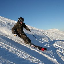 J&auml;vligt fin sn&ouml; som hade lagt sig. Helt or&ouml;rt n. Foto: Andreas. &Aring;kare: Jonas Sj&ouml;din.