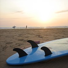 Efter en h&aring;rd dag i vattnet.... Foto: Sara.