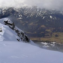 P&aring; toppen av Hauser Kaibling.. Foto: Johan Nilson.