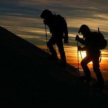 Ca 4800m&ouml;h runt 05:00 i -25C. Foto: Daniel Carlsson. &Aring;kare: Sergei och Sacha.