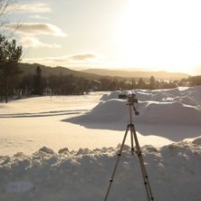Under inspelningen av http://www.freeride.se/video. Foto: Simon Sj&ouml;hed.