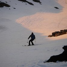 D&auml;r skaren brister och solen g&ouml;r &amp;quot;sluch. Foto: Mats M&auml;ki. &Aring;kare: Jonny &Ouml;hrn.