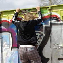 Kl&auml;ttrar. Foto: Hanna.